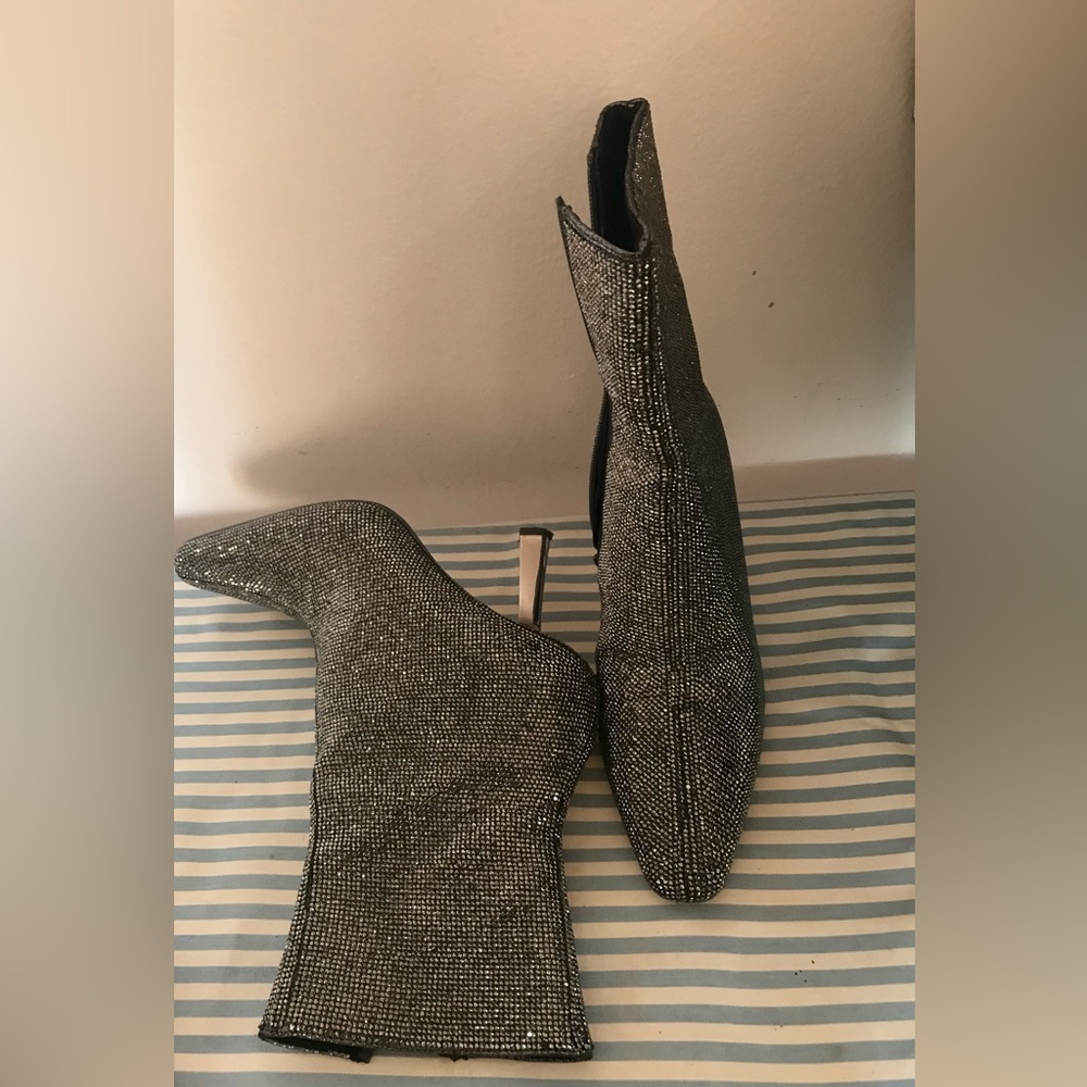Dazzling Pewter Boots